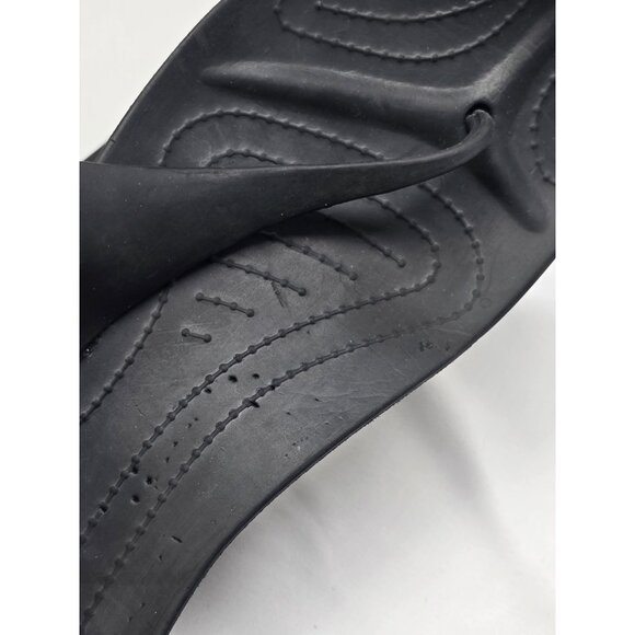 Crocs Serena Sexi Women's Size 8 Black Thong Slingback Flip Flop Sandal Rare - Picture 5 of 16
